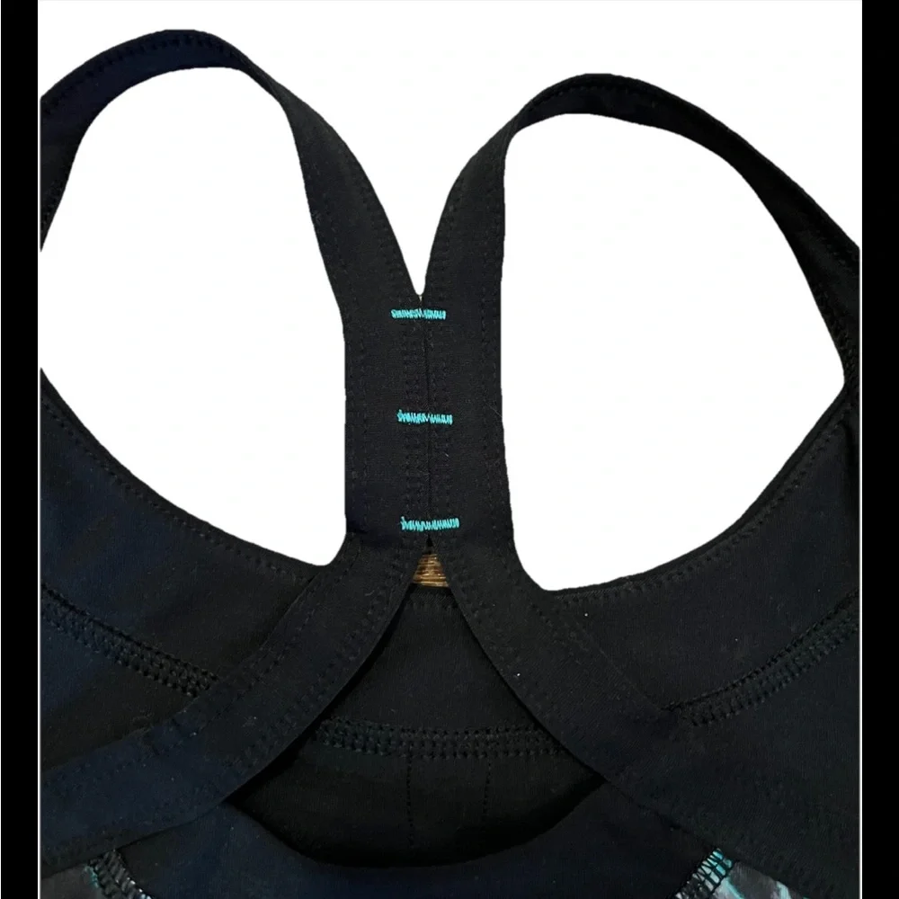 2-BRA’s AVIA Black W/Diff  Colors & RUNNING GIRL Maroon Double Shoulder Strap